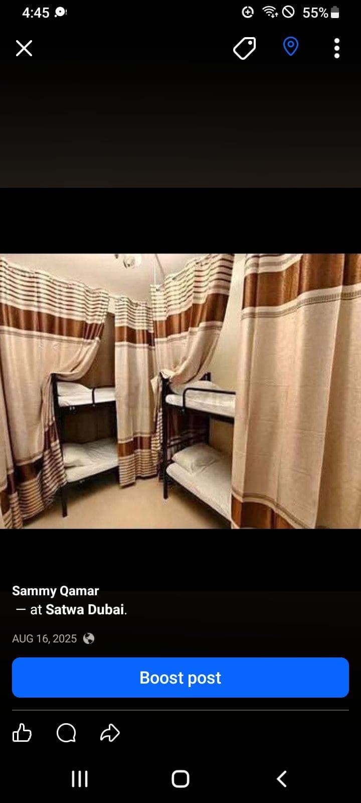 Bed space and capsule partitions queen size double bed available in satwa albadaa with Philippinos, photo 7
